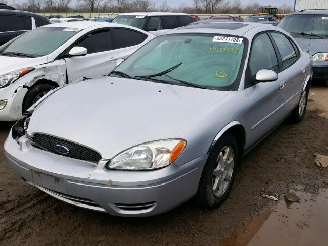 1FAFP56U86A249605 - 2006 FORD TAURUS SEL SILVER photo 2