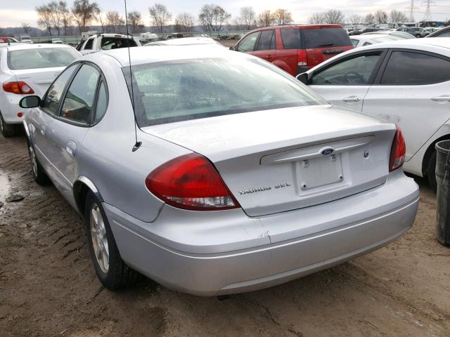 1FAFP56U86A249605 - 2006 FORD TAURUS SEL SILVER photo 3