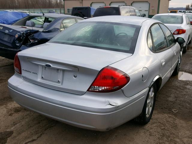 1FAFP56U86A249605 - 2006 FORD TAURUS SEL SILVER photo 4