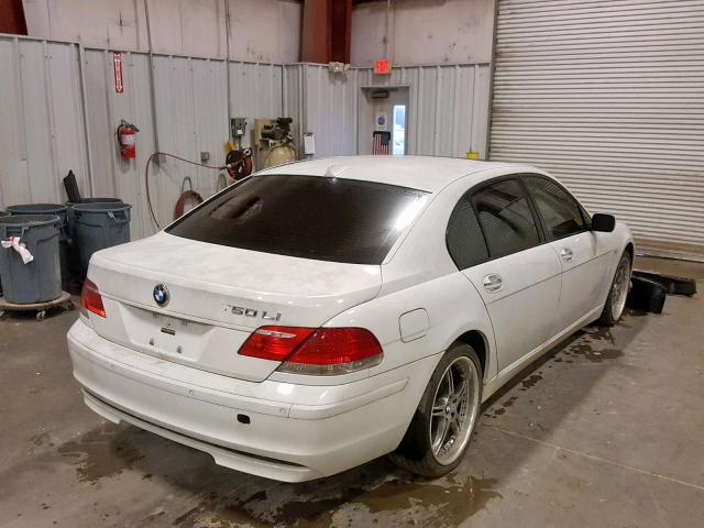 WBAHN83567DT75580 - 2007 BMW 750 WHITE photo 4