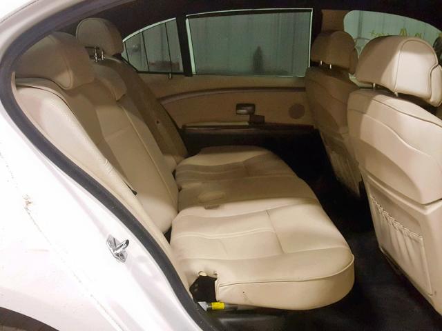 WBAHN83567DT75580 - 2007 BMW 750 WHITE photo 6