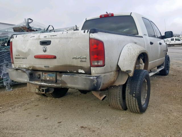 3D7MX49C66G223915 - 2006 DODGE RAM 3500 WHITE photo 4