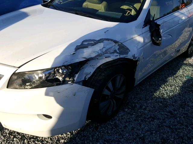 1HGCS12888A023291 - 2008 HONDA ACCORD EXL WHITE photo 9