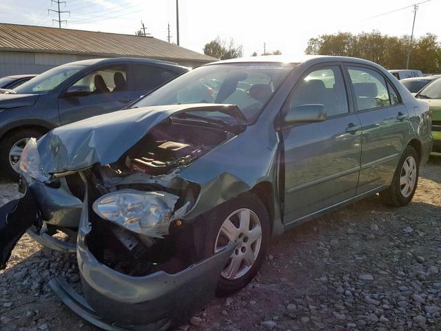 2T1BR32E37C717629 - 2007 TOYOTA COROLLA CE GREEN photo 2