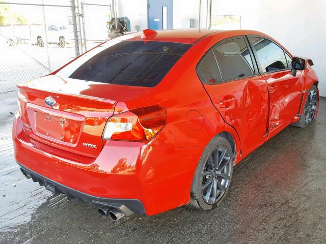 JF1VA1C63J9805177 - 2018 SUBARU WRX PREMIU RED photo 4