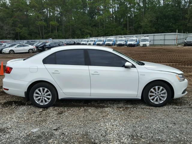 3VW637AJXDM251481 - 2013 VOLKSWAGEN JETTA HYBR WHITE photo 9