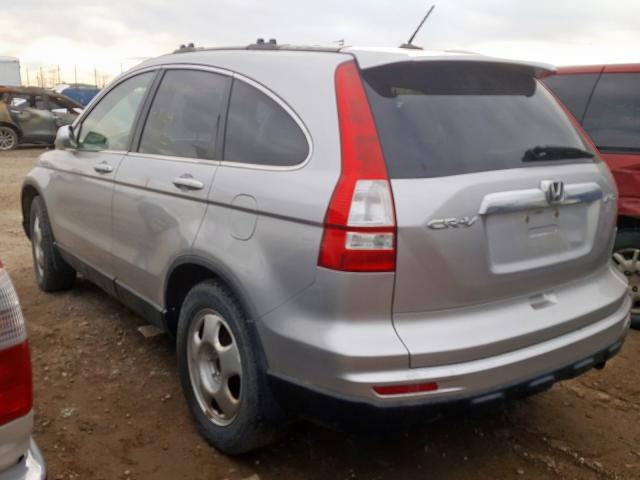 5J6RE4H76AL804122 - 2010 HONDA CR-V EXL SILVER photo 3