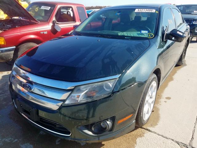 3FAHP0HG7AR101124 - 2010 FORD FUSION SE GREEN photo 2