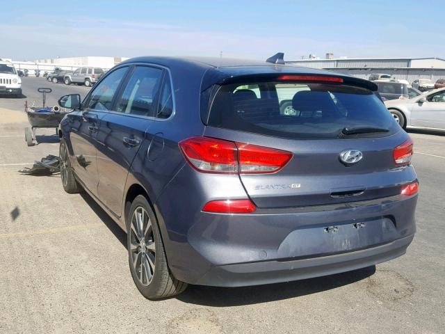 KMHH35LE4KU091800 - 2019 HYUNDAI ELANTRA GT CHARCOAL photo 3