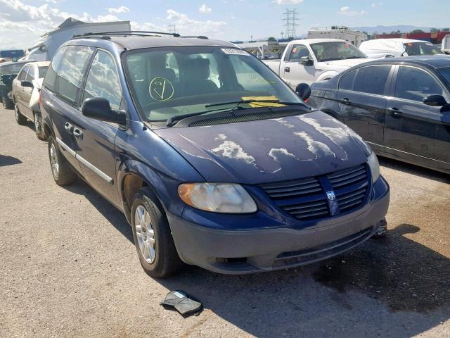 1D4GP25B56B564680 - 2006 DODGE CARAVAN SE BLUE photo 1