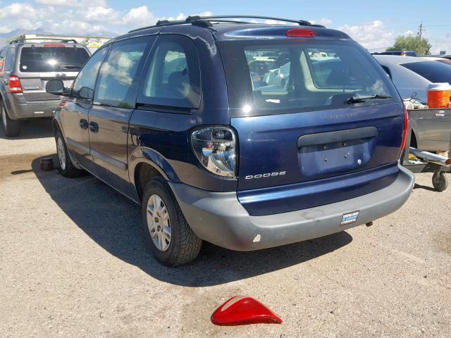 1D4GP25B56B564680 - 2006 DODGE CARAVAN SE BLUE photo 3