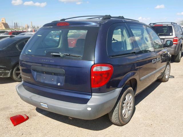 1D4GP25B56B564680 - 2006 DODGE CARAVAN SE BLUE photo 4