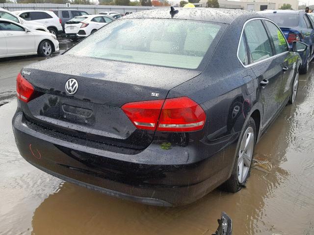 1VWBP7A30CC095133 - 2012 VOLKSWAGEN PASSAT SE BLACK photo 4