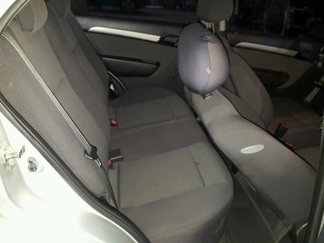 KL1TD56667B167737 - 2007 CHEVROLET AVEO BASE Күміс фото 6