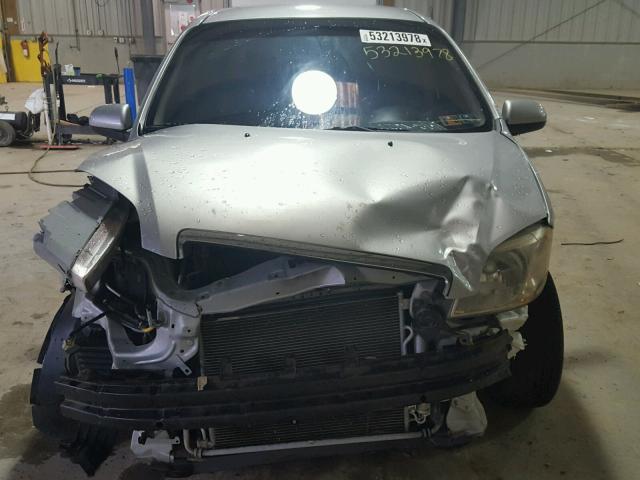 KL1TD56667B167737 - 2007 CHEVROLET AVEO BASE Күміс фото 7