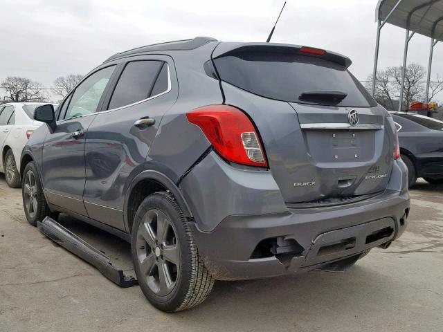 KL4CJASB6EB688428 - 2014 BUICK ENCORE SILVER photo 3