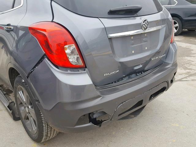 KL4CJASB6EB688428 - 2014 BUICK ENCORE SILVER photo 9