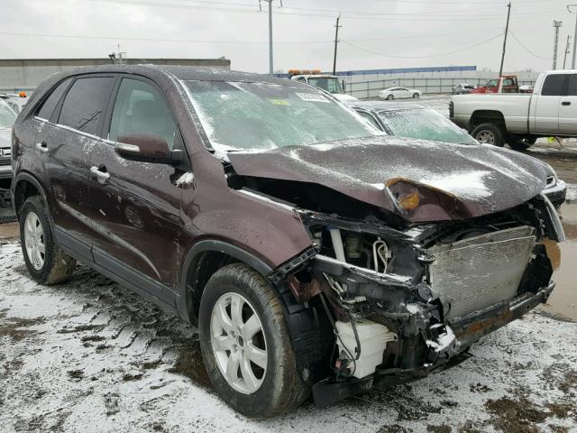 5XYKT3A10BG027592 - 2011 KIA SORENTO BA BURGUNDY photo 1