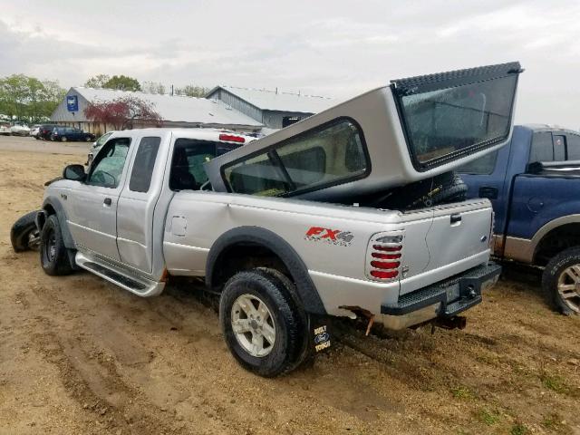 1FTZR45E74PB49110 - 2004 FORD RANGER SUP SILVER photo 3