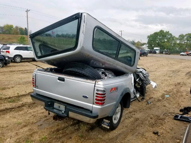 1FTZR45E74PB49110 - 2004 FORD RANGER SUP SILVER photo 4