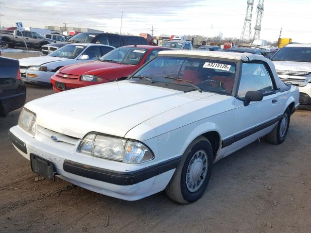 1FACP44M1MF164900 - 1991 FORD MUSTANG LX WHITE photo 2