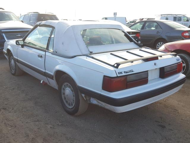 1FACP44M1MF164900 - 1991 FORD MUSTANG LX WHITE photo 3