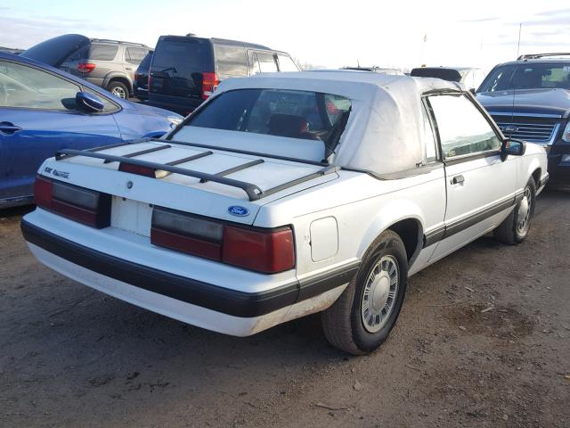 1FACP44M1MF164900 - 1991 FORD MUSTANG LX WHITE photo 4