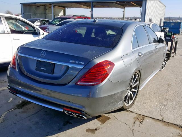 WDDUG7JB0GA243288 - 2016 MERCEDES-BENZ S 63 AMG GRAY photo 4