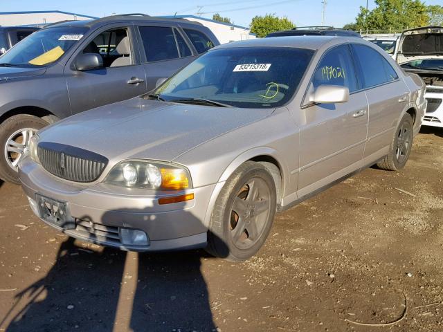 1LNHM87A22Y703202 - 2002 LINCOLN LS TAN photo 2