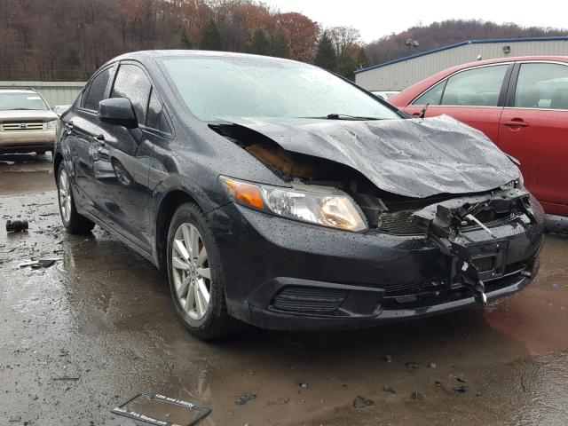 19XFB2F98CE016772 - 2012 HONDA CIVIC EXL BLACK photo 1