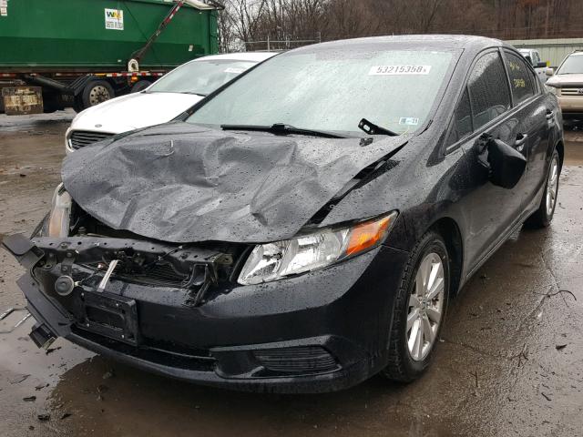 19XFB2F98CE016772 - 2012 HONDA CIVIC EXL BLACK photo 2