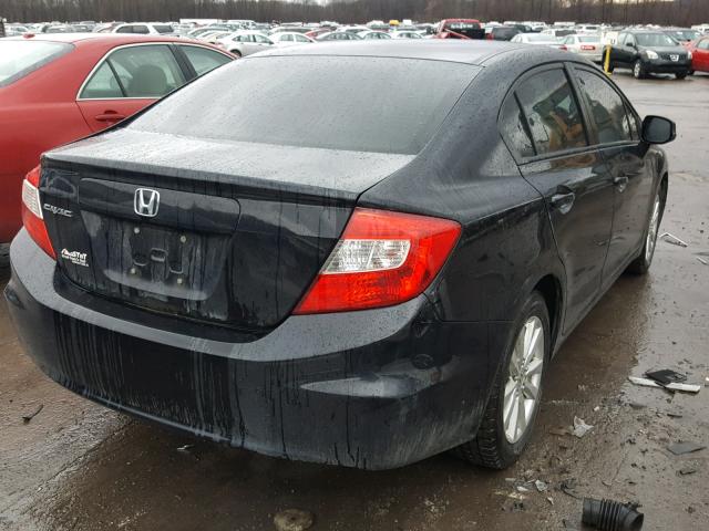 19XFB2F98CE016772 - 2012 HONDA CIVIC EXL BLACK photo 4