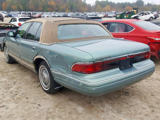 2MELM74W1VX655946 - 1997 MERCURY GRAND MARQ TEAL photo 3