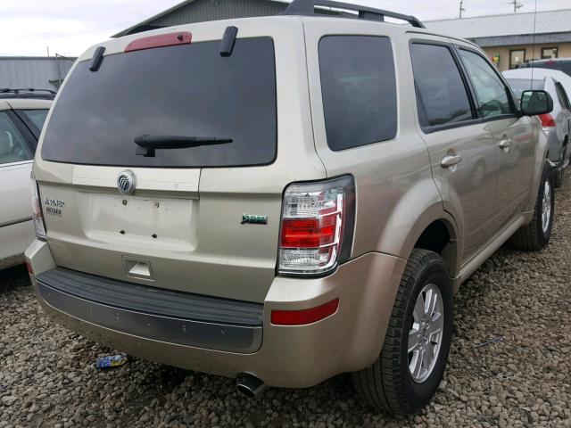 4M2CN8BG2AKJ15402 - 2010 MERCURY MARINER TAN photo 4