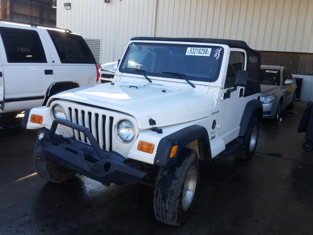 1J4FA59S62P731500 - 2002 JEEP WRANGLER / WHITE photo 2