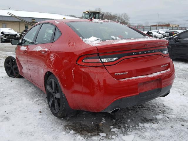 1C3CDFBB5FD111863 - 2015 DODGE DART SXT RED photo 3