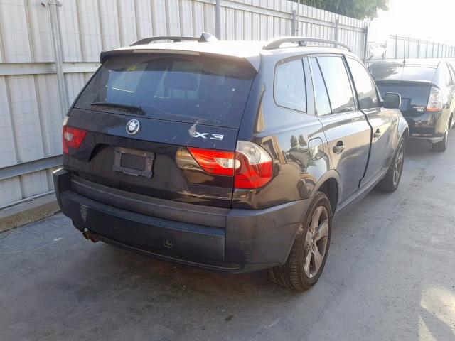 WBXPA93475WD10249 - 2005 BMW X3 3.0I BLACK photo 4