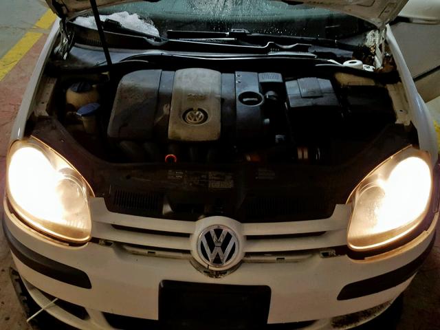 WVWAS71K97W138702 - 2007 VOLKSWAGEN RABBIT WHITE photo 7