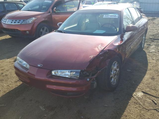 1G3WS52H82F128457 - 2002 OLDSMOBILE INTRIGUE G RED photo 2