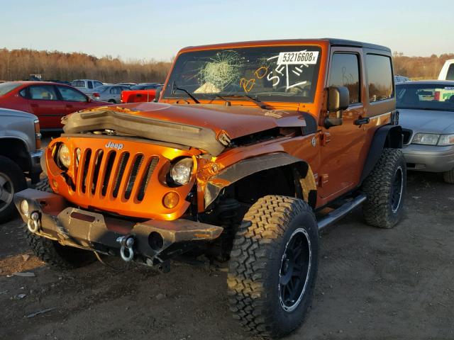 1J4AA2D11BL606032 - 2011 JEEP WRANGLER S ORANGE photo 2