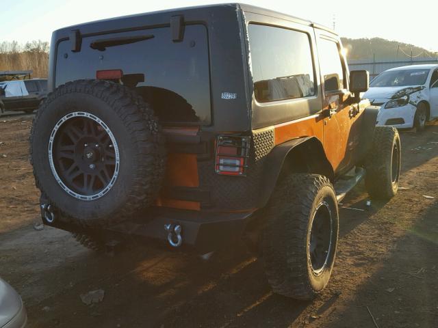 1J4AA2D11BL606032 - 2011 JEEP WRANGLER S ORANGE photo 4