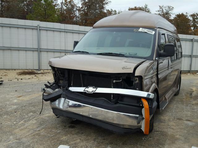 1GBFG15T731101618 - 2003 CHEVROLET EXPRESS G1 TAN photo 2