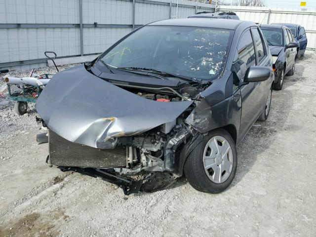 JHMGE8H32DC005491 - 2013 HONDA FIT CHARCOAL photo 2