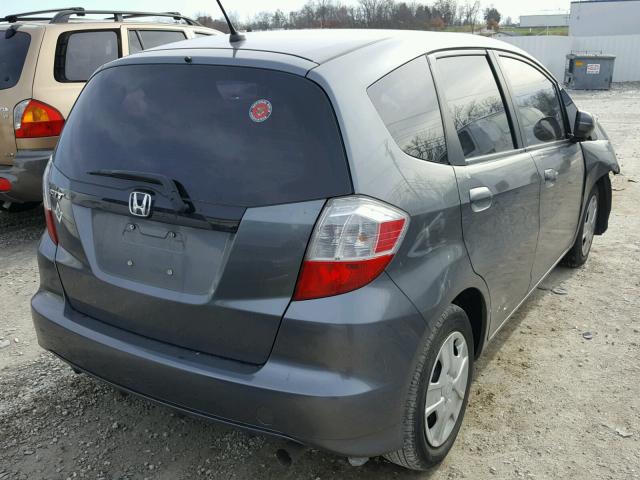 JHMGE8H32DC005491 - 2013 HONDA FIT CHARCOAL photo 4