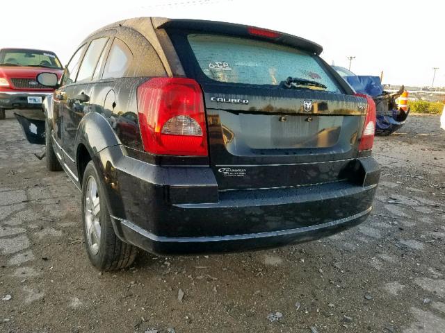 1B3HB48B67D169177 - 2007 DODGE CALIBER SX BLACK photo 3