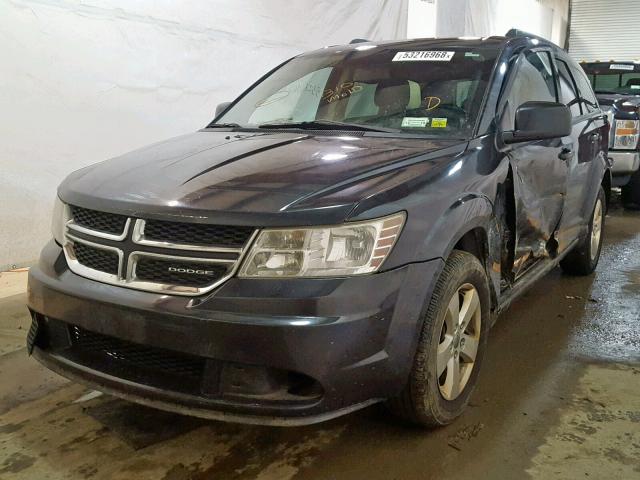 3D4PG1FG9BT526074 - 2011 DODGE JOURNEY MA BLACK photo 2