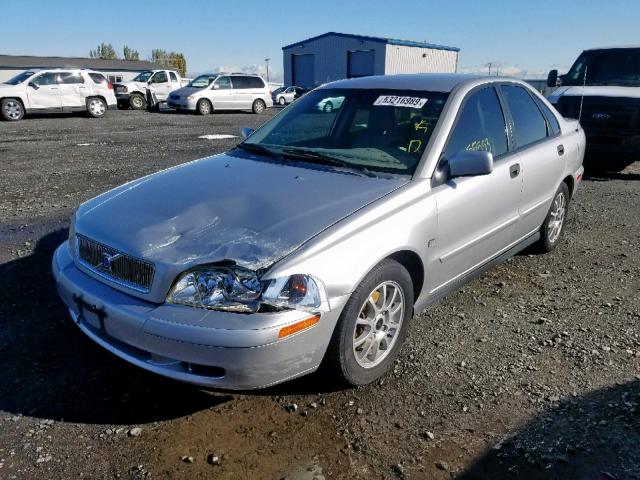 YV1VS27544F079747 - 2004 VOLVO S40 1.9T SILVER photo 2