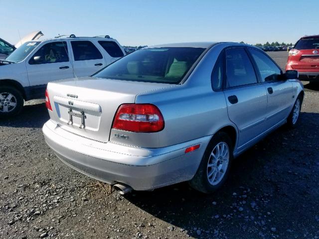 YV1VS27544F079747 - 2004 VOLVO S40 1.9T SILVER photo 4