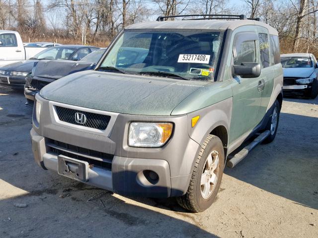 5J6YH28583L034305 - 2003 HONDA ELEMENT EX GREEN photo 2