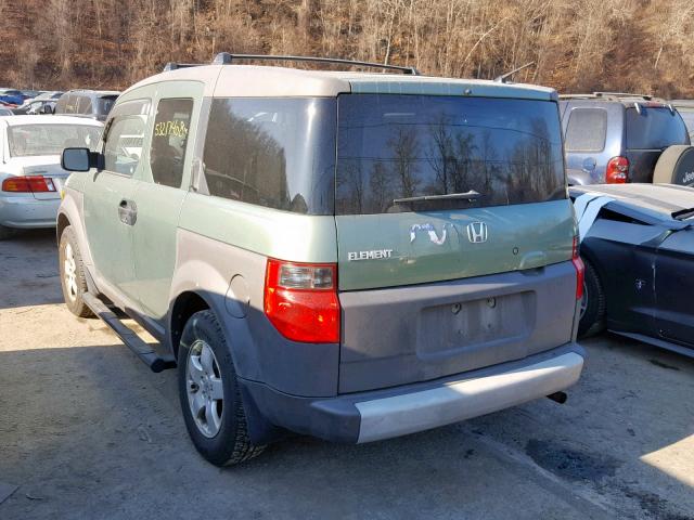 5J6YH28583L034305 - 2003 HONDA ELEMENT EX GREEN photo 3